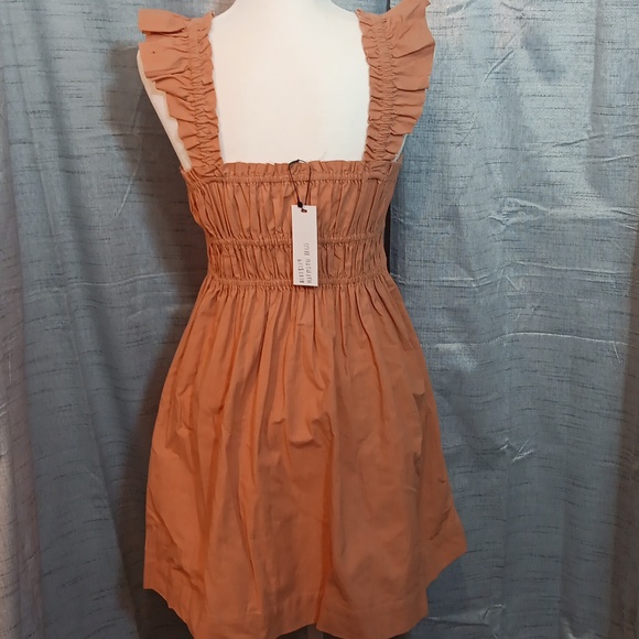 Steve Madden Hermony Pintuck Peach  Minidress Sz Small - Picture 2 of 7